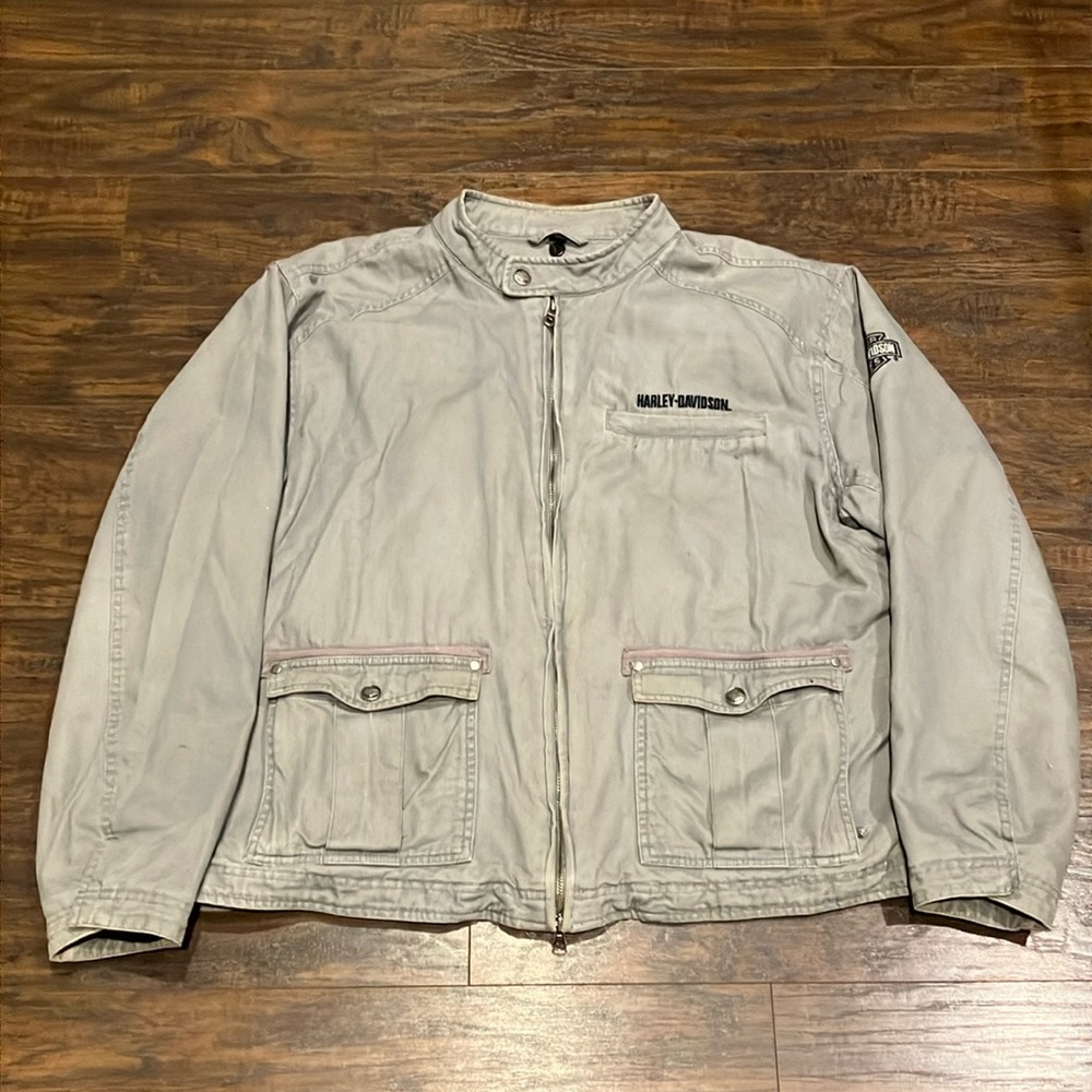 Harley-Davidson Motorcycle Army Green Jacket